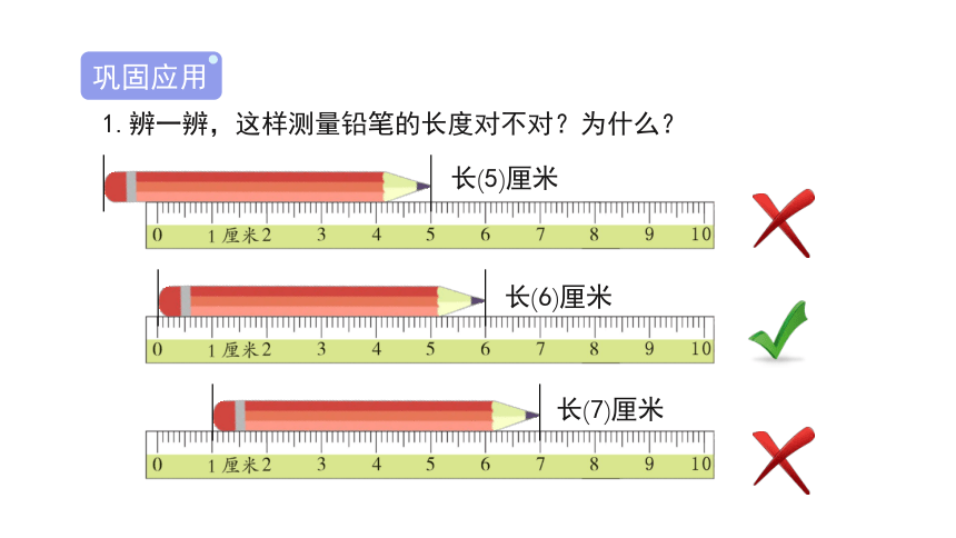 人教版 二年级数学上册1.2《认识厘米》课件（15张PPT)