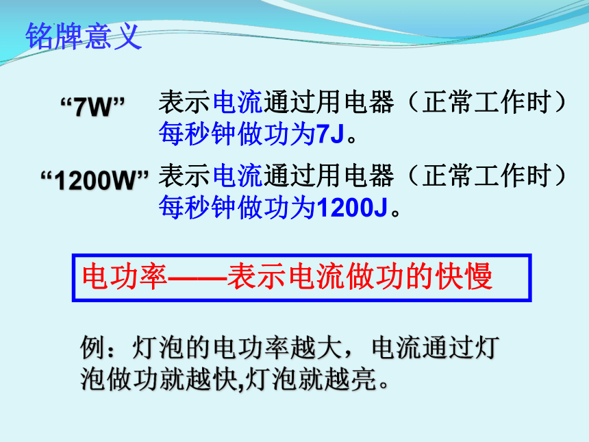 15.2认识电功率     课件   2022-2023学年沪粤版物理九年级上册(共30张PPT)