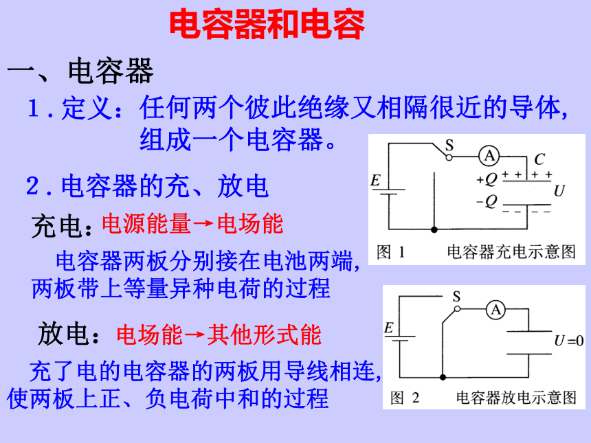 人教版选修1-1第一章 电场 电流 四、电容器课件25张PPT