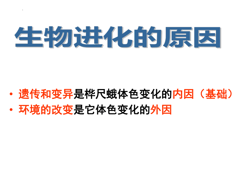 2021--2022学年人教版生物八年级下册7.3.3生物进化的原因课件(共43张PPT)