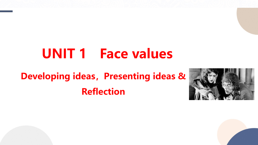 外研版（2019）选择性必修第三册Unit 1 Face values  Developing ideas，Presenting ideas & Reflection课件（47张PPT)