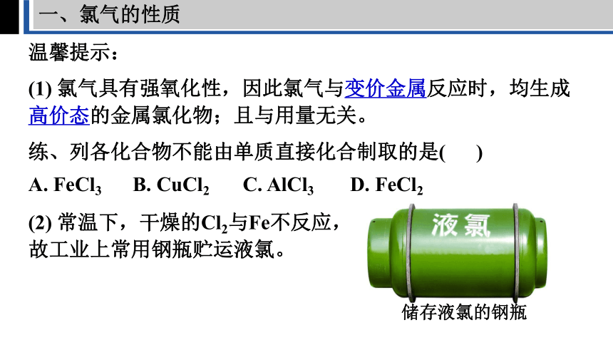 2.2.1氯的重要化合物（课件）(共31张PPT)高一化学人教版必修一