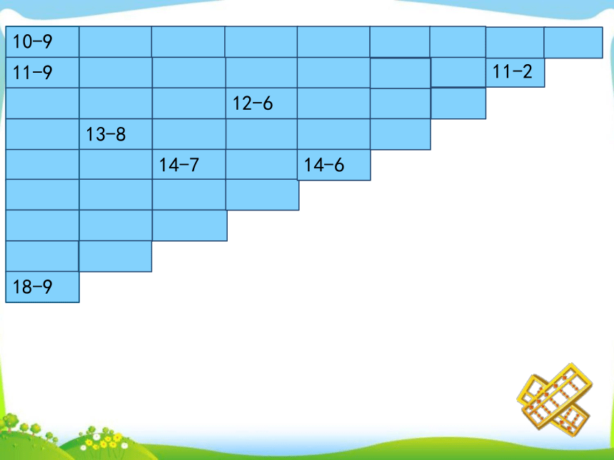 一年级下册数学课件-1.7 20以内的退位减法复习苏教版（45张ppt）