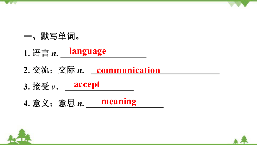 牛津深圳版八年级下册Module 1 Social communication Unit 2Body language复习课件(共27张PPT)