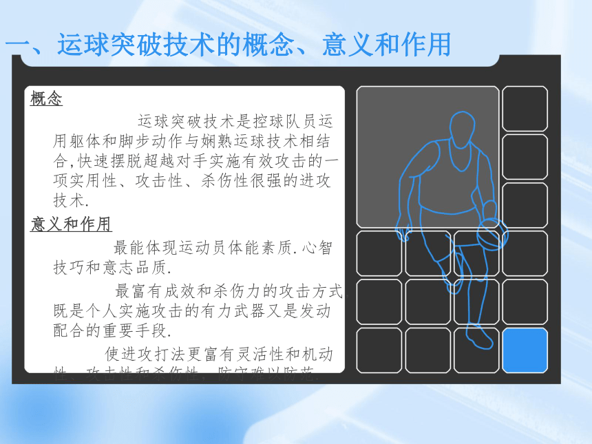 人教版八年级 体育与健康 第四章 篮球同侧步突破技术 课件 (共12张PPT)