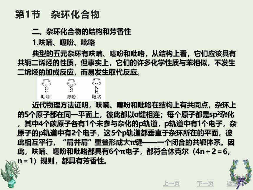 11.1杂环化合物 课件(共35张PPT)《有机化学》同步教学（北京理工出版社）