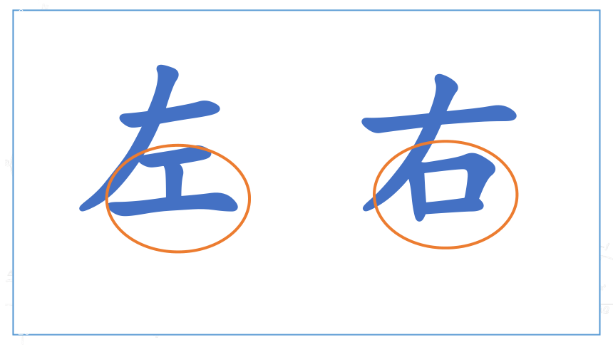 沪教版小学数学一年级下册5.1《 左与右》课件  (共33张PPT)