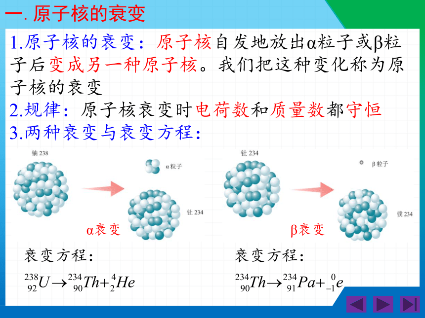 物理人教版（2019）选择性必修第三册5.2放射性元素的衰变（共18张ppt）