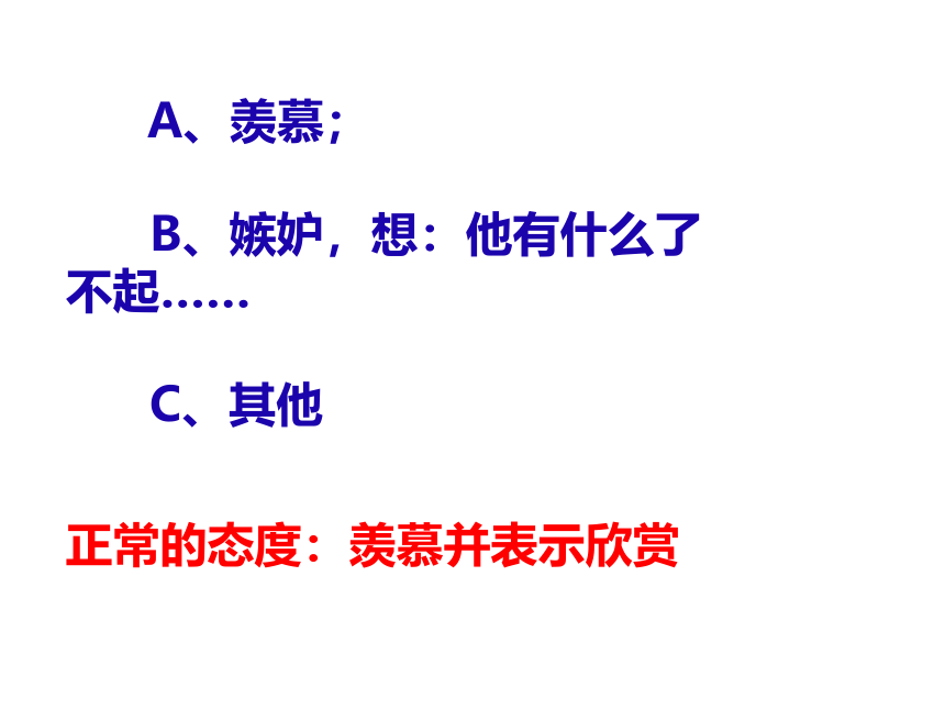 小学专题教育心理健康教育 鄂科版 六年级 第一单元  第一课欣赏他人的成功  课件（15张PPT）