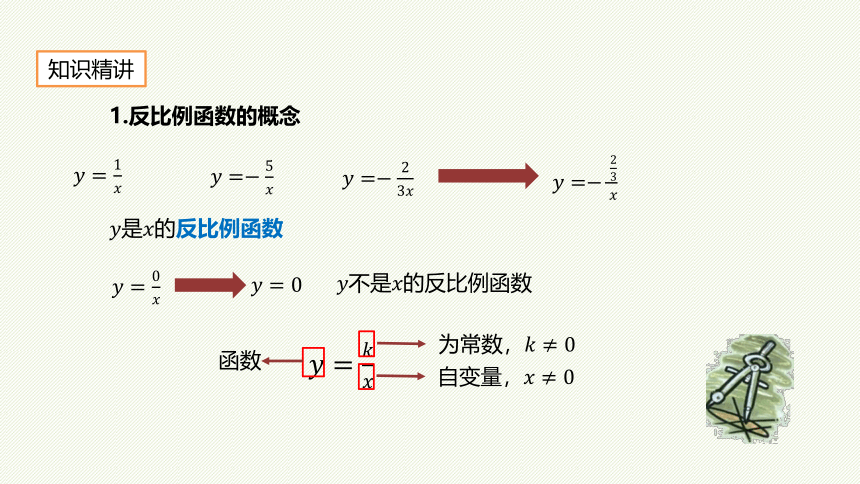 26.1.1 反比例函数 课件(共15张PPT) 2022-2023学年人教版数学九年级下册