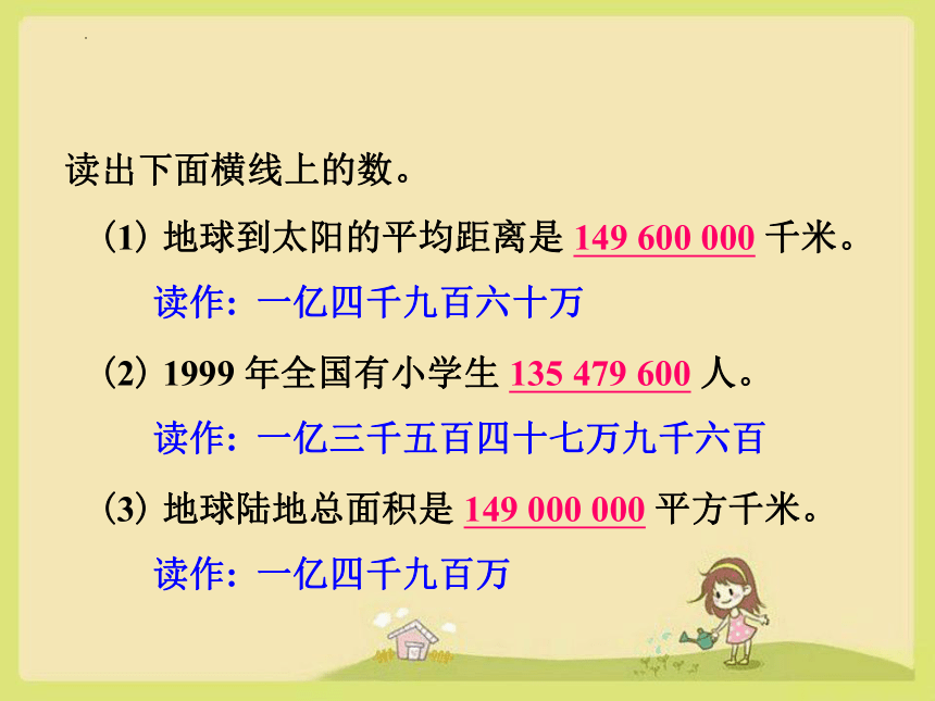 人教版四年级上册数学 1 亿有多大 复习课件(共27张PPT)