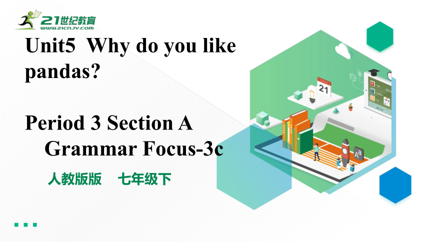 Unit 5 Why do you like pandas? SectionA Gramar Foucs-3c课件（共29张PPT）