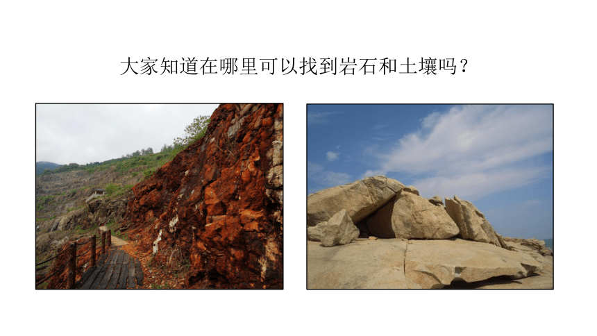 科学四年级下册教科版1.《岩石与土壤的故事》课件(共13张PPT)