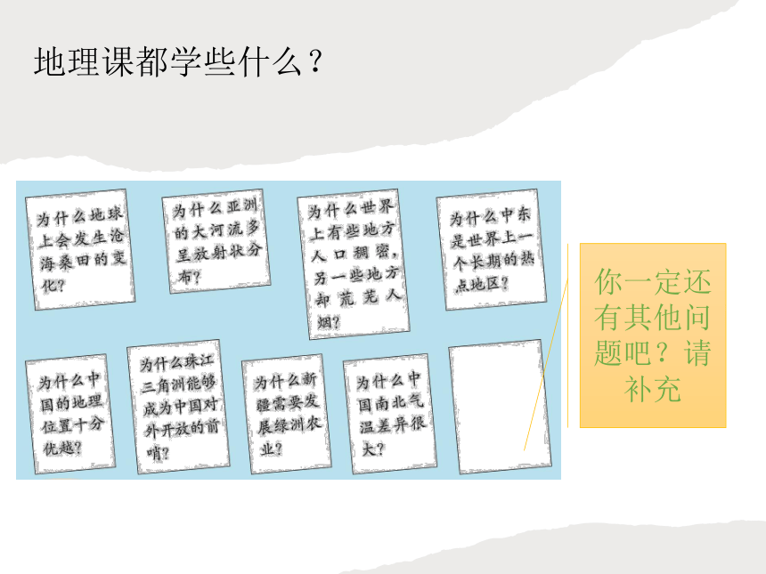 和同学们谈谈地理 课件(共28张PPT)2022-2023学年人教版地理七年级上册