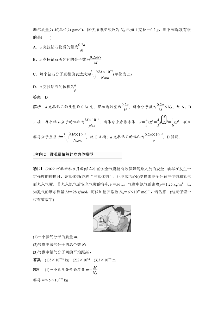 2023年江苏高考 物理大一轮复习 第十五章 第1讲　分子动理论　内能（学案+课时精练 word版含解析）