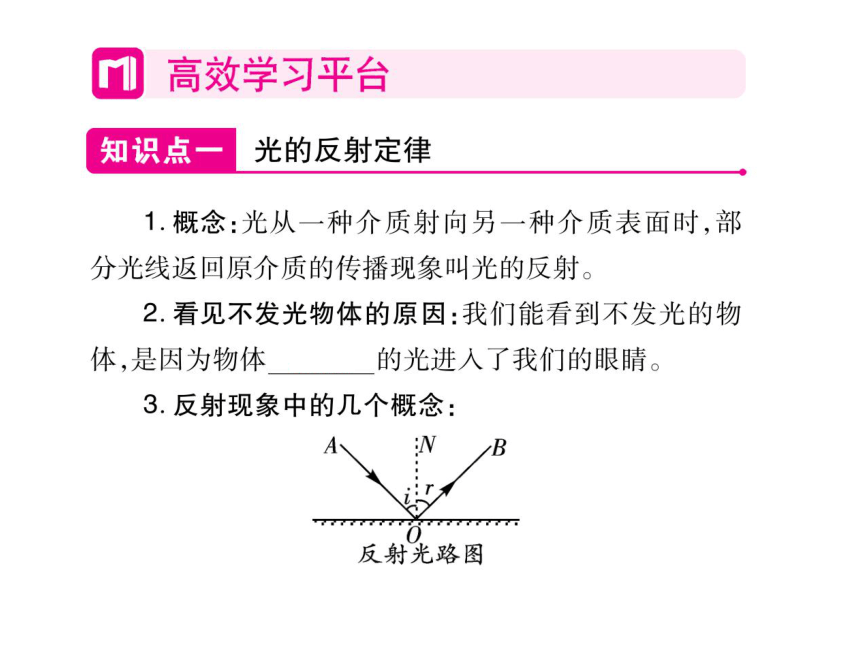 2021-2022学年八年级上册人教版物理习题课件 第四章 第2节  光的反射(共37张PPT)