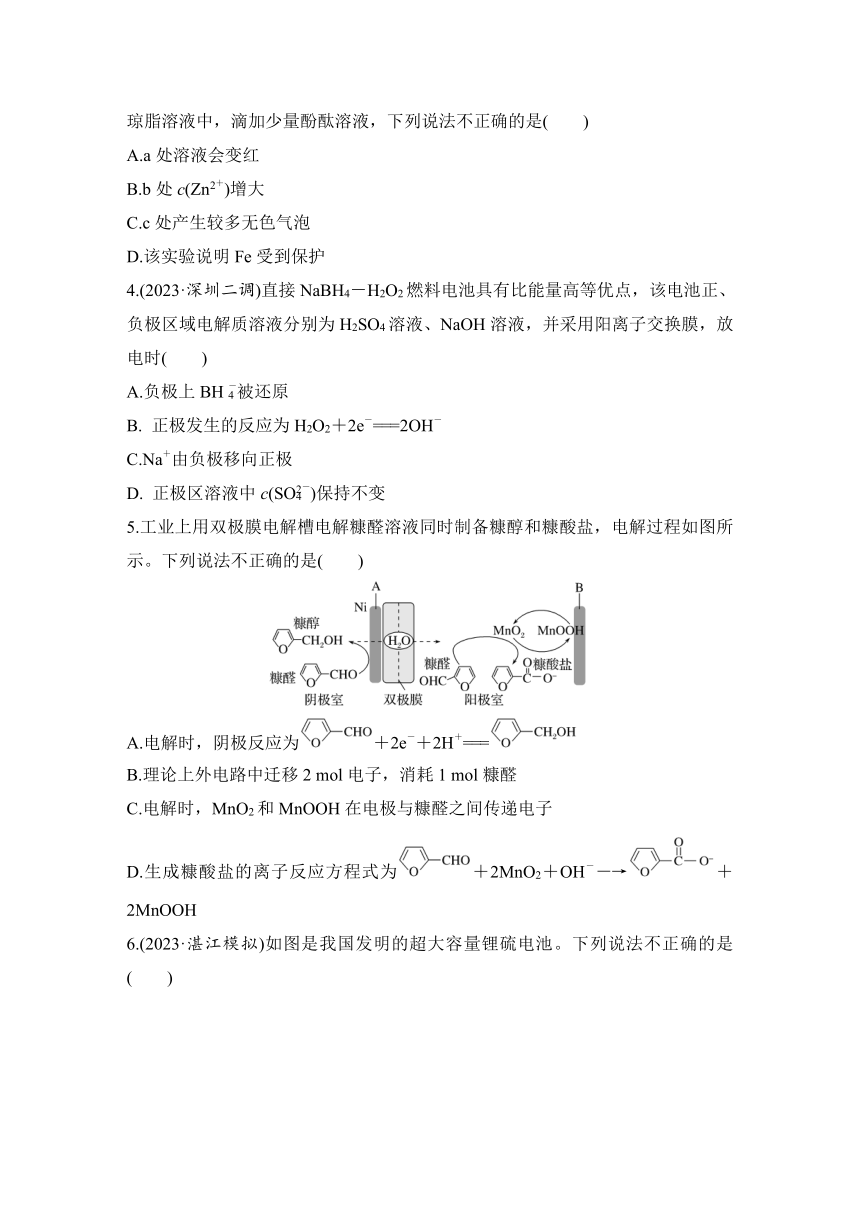 选择题突破六　电化学  专项特训（含解析）2024年高考化学二轮复习