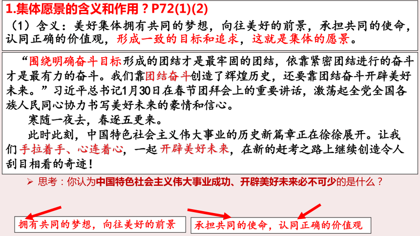 8.1 憧憬美好集体 课件(共15张PPT)