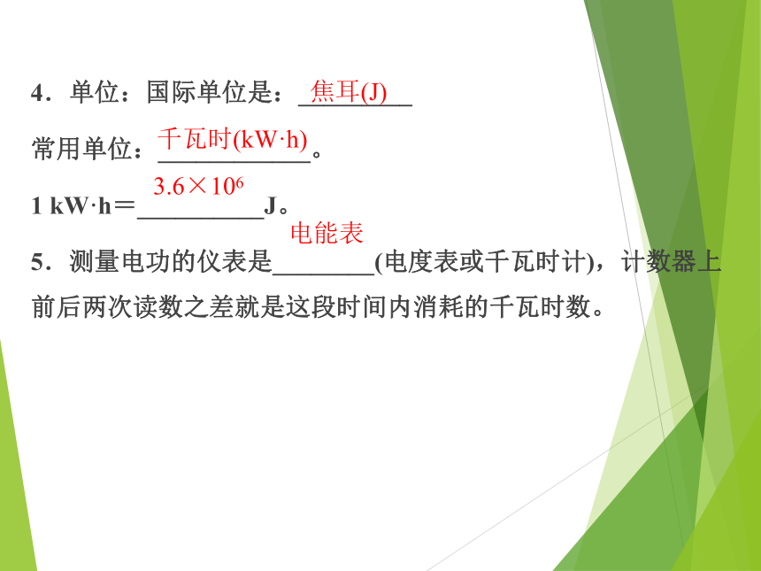 2023浙江中考科学一轮复习（基础版）第24讲 电功和电功率（课件 25张ppt）