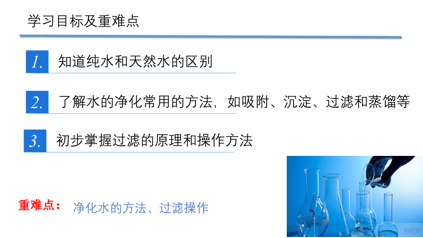 第四单元课题2水的净化课时1水的净化和过滤课件-2022-2023学年九年级化学人教版上册(共18张PPT内嵌视频)