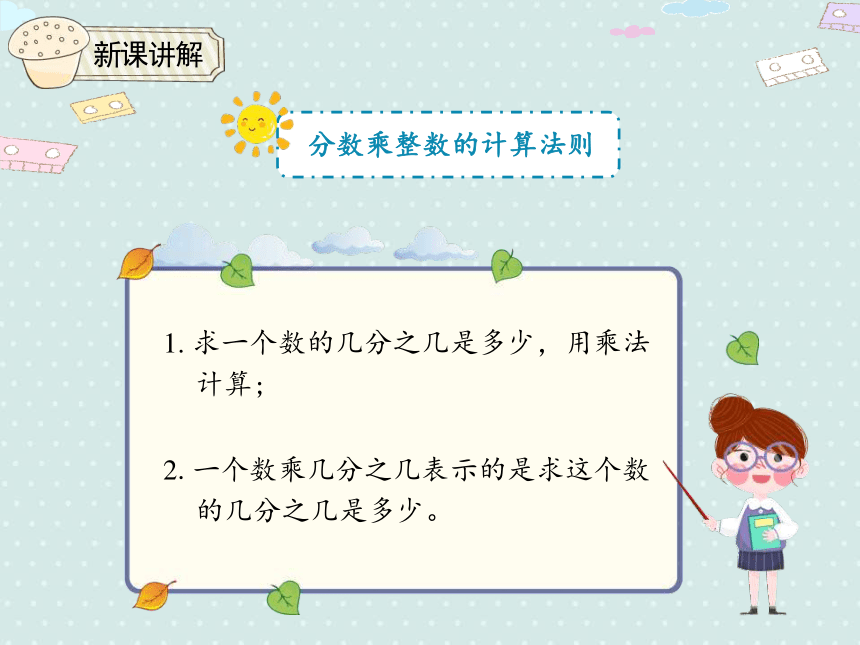 人教小数六上 1.2 分数乘整数（2）优质课件（21张PPT）