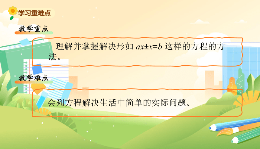 北师大版五年级数学下册《总复习--用方程解决问题》教学课件(共9张PPT)