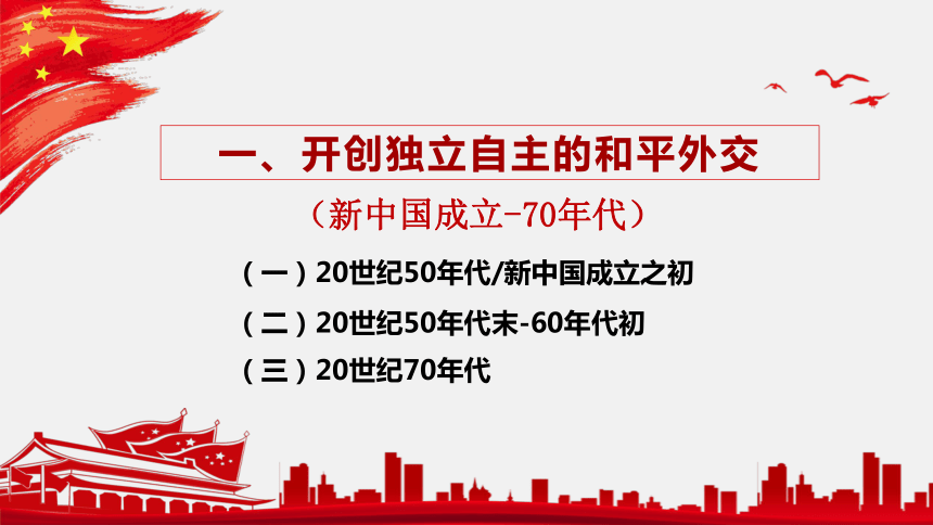 第14课 当代中国的外交 课件--2022-2023学年高中历史统编版（2019）选择性必修1国家制度与社会治理(共31张PPT)