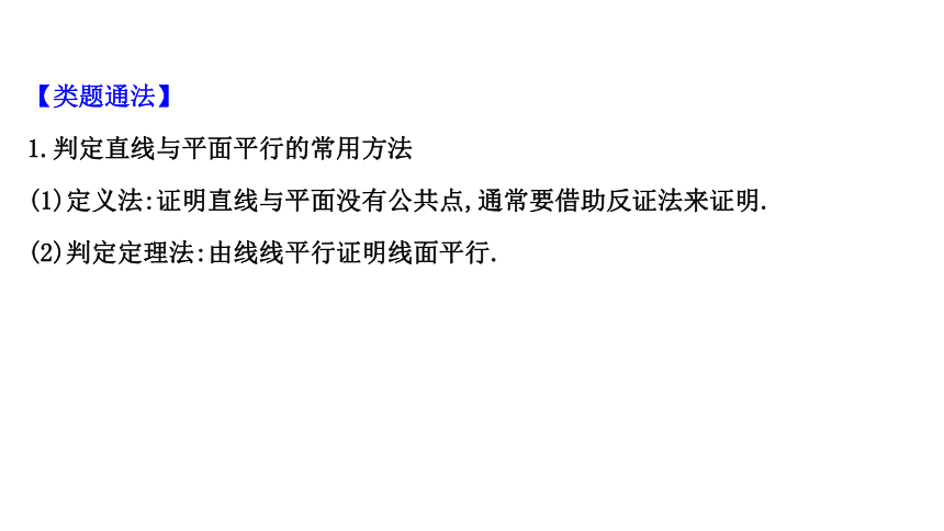 11.3.2直线与平面平行 课件 2020-2021学年高一下学期数学人教B版（2019）必修第四册31张PPT