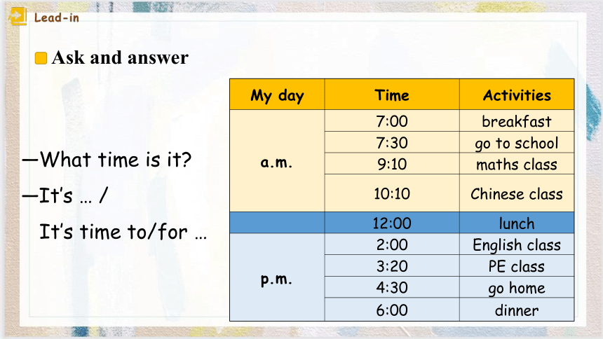 Unit 2 What Time Is It? B Let's Learn 课件(共15张PPT）-21世纪教育网