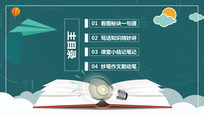 （部编版）2024年小学一年级下册语文作文看图写话精讲精炼06解锁看图写话：妙用拟人修辞 课件