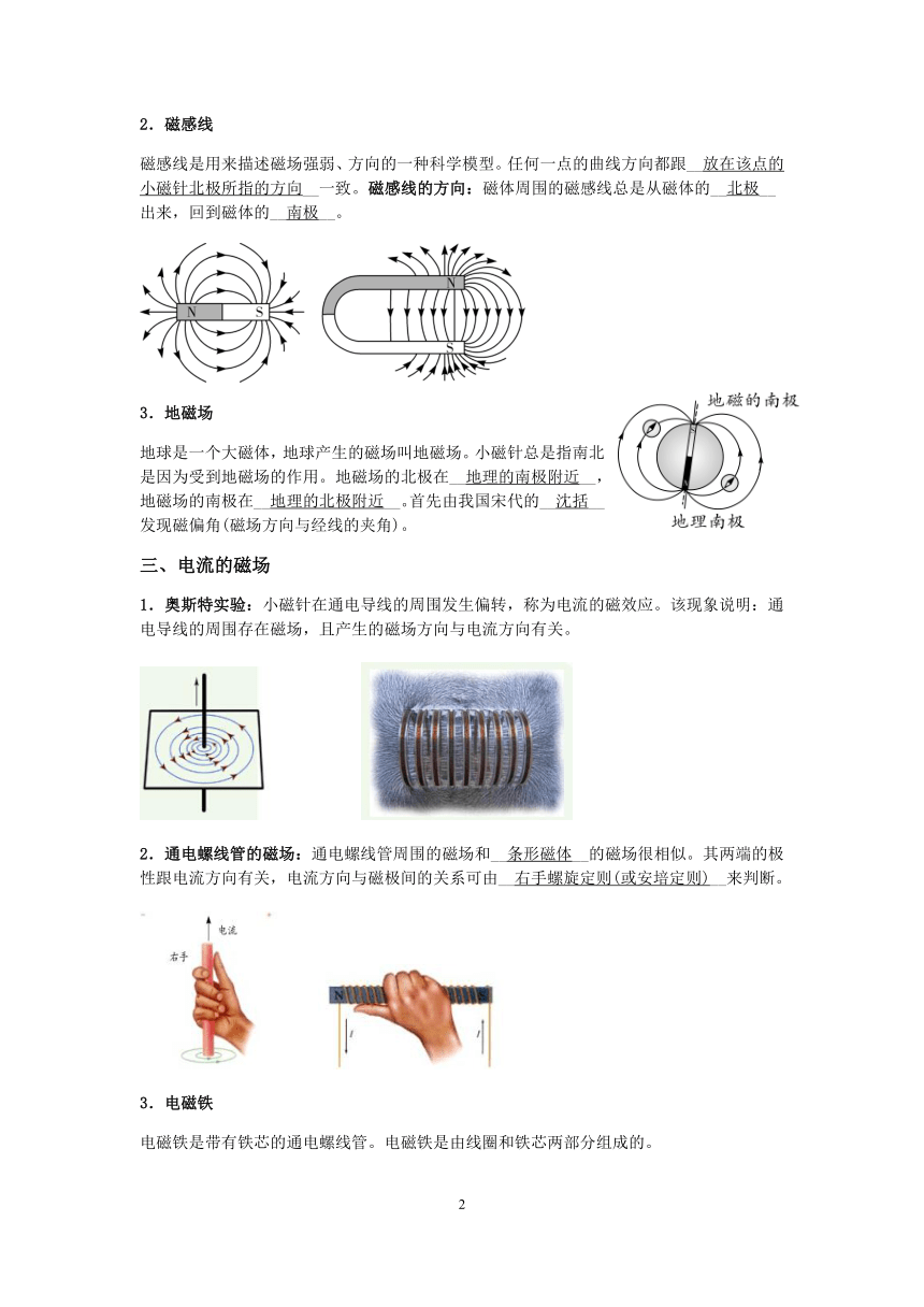 2021浙教版科学“中考二轮专题突破”讲义（二十四）：电与磁【word，含答案】