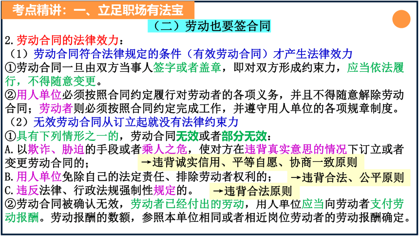 第七课 做个明白的劳动者  课件（34张）2024年高考政治一轮复习统编版选择性必修2