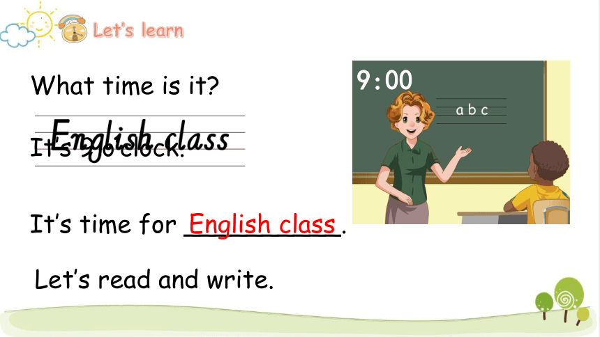 Unit 2 What time is it？ Part A Let's learn  课件(共27张PPT)