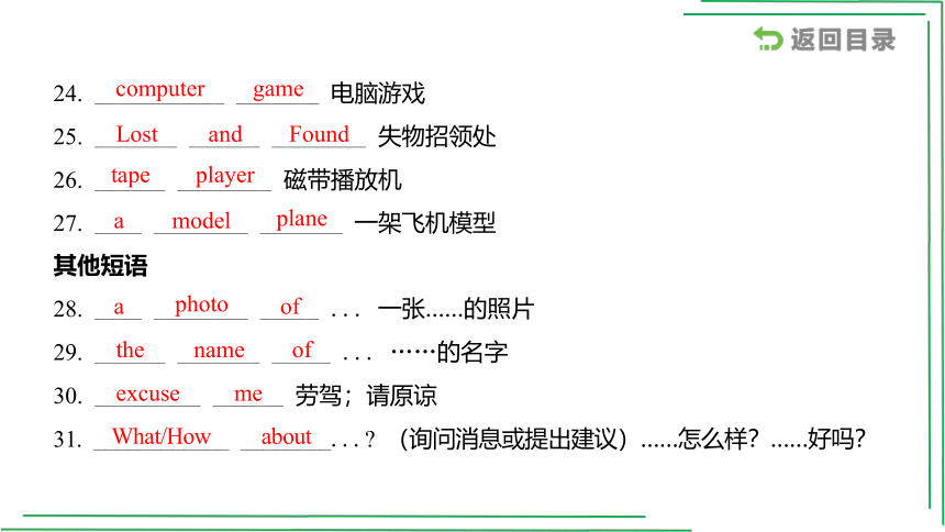 1_七（上） Starters _ Unit 4【2022年中考英语一轮复习教材分册精讲精练】课件(共54张PPT)