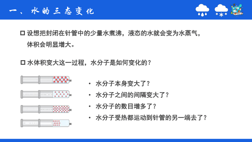 鲁教版（五四制）八年级化学   2.1运动的水分子  课件 (共21张PPT内嵌视频)