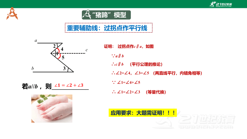 浙教版数学七下-第2讲-平行线模型 课件（共24张PPT）