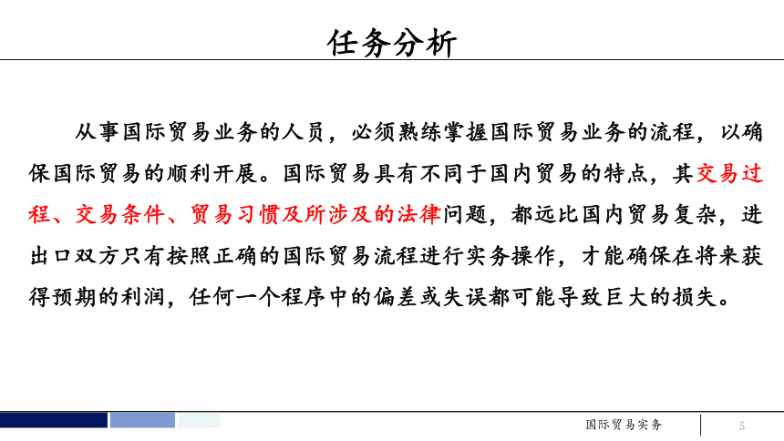 任务2 掌握国际贸易业务流程 课件(共87张PPT）- 《国际贸易实务 第5版》同步教学（机工版·2021）