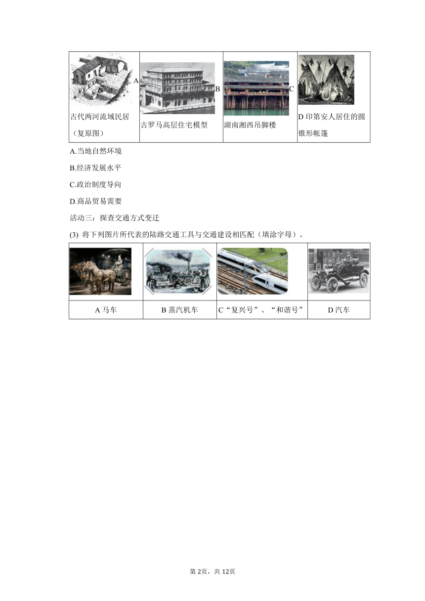 2023年上海市松江区高考历史二模试卷（含解析）