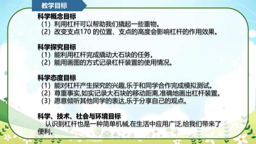 教科版（2017秋）小学科学 六年级上册 3.3 不简单的杠杆（课件 共15张PPT）