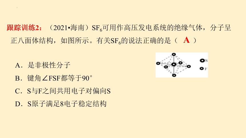 第二章 分子结构与性质 整理与提升-高二化学课件（人教版2019选择性必修2）（共33张PPT）