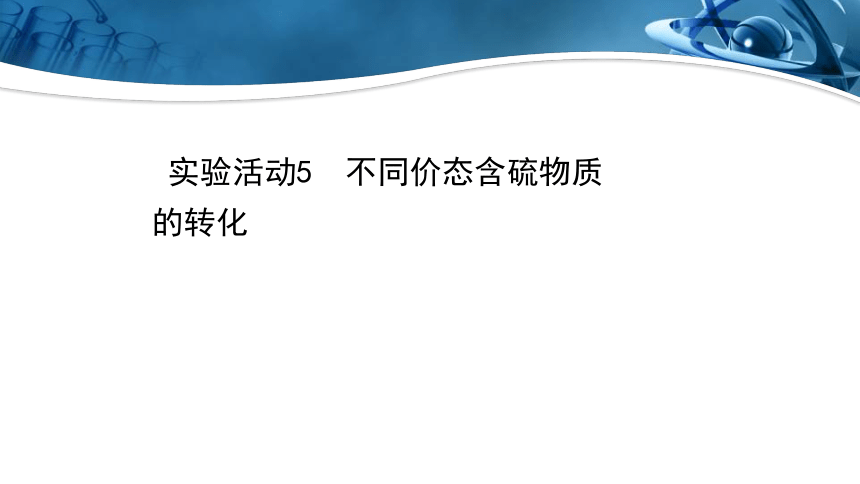 实验活动5 不同价态含硫物质的转化 课件  2021-2022学年高一下学期化学人教版（2019）必修第二册（共21页ppt）