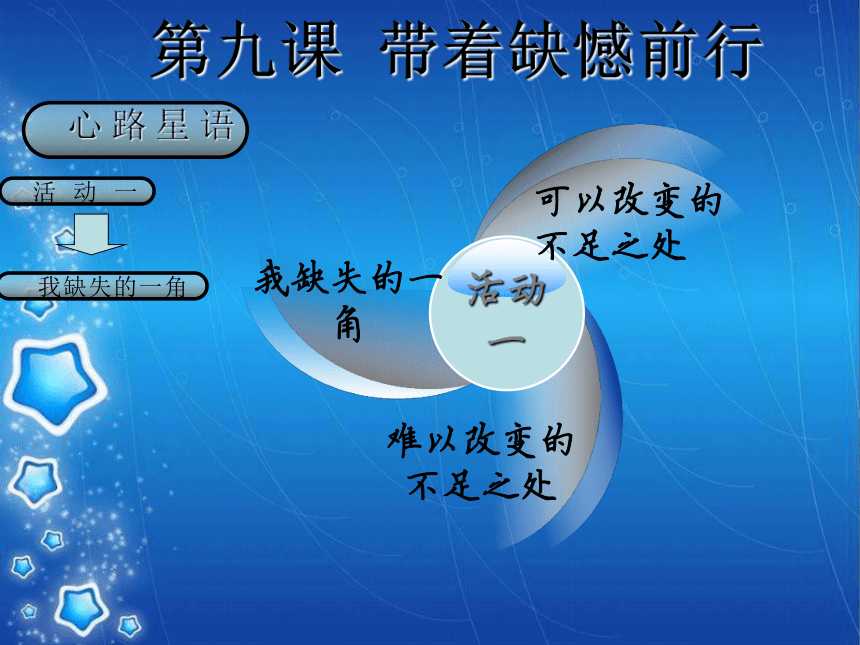 鄂科版心理健康八年级 9.带着缺憾前行 课件（13张）