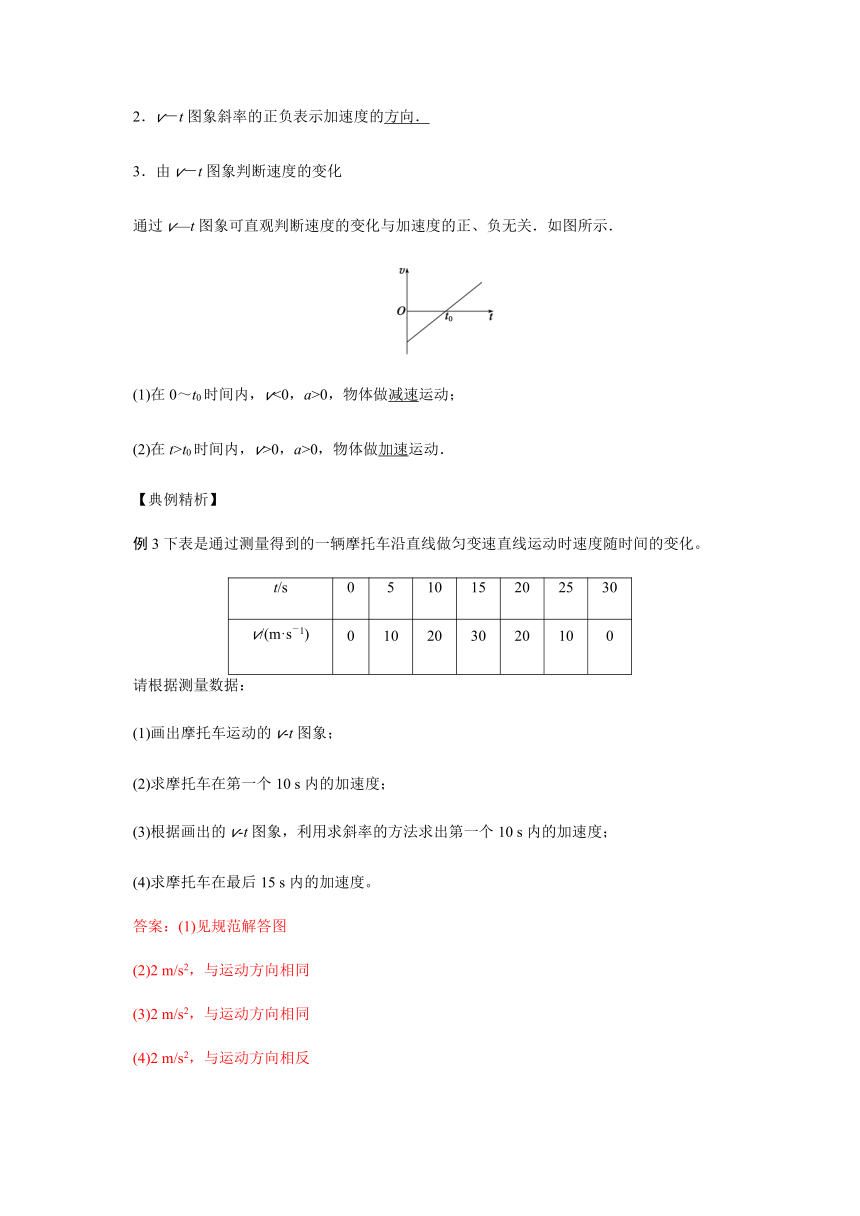 8 速度变化快慢的描述——加速度—【新教材】人教版（2019）高中物理必修第一册初升高衔接预习讲义（第一章）（word版学案）