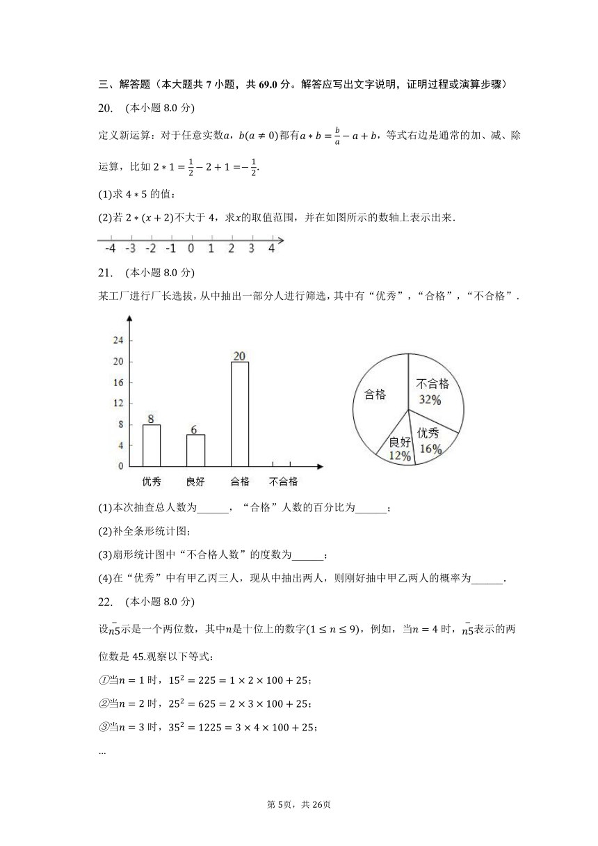 2023年河北省秦皇岛市海港区中考数学一模试卷（含解析）