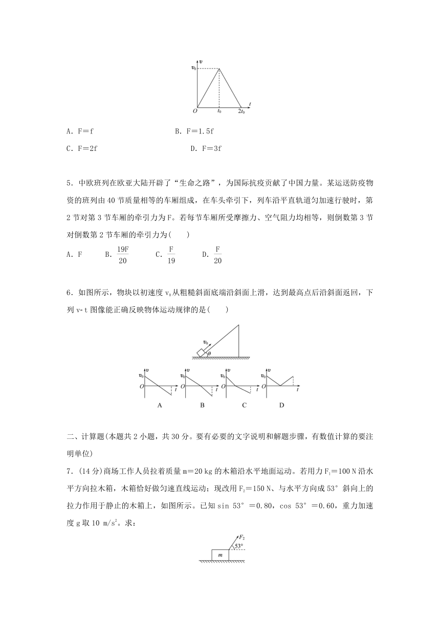 4.6 牛顿运动定律的应用（含解析）