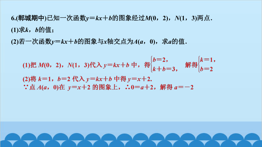 华东师大版数学八年级下册 17.3 一次函数 17.3.4　求一次函数的表达式 课件 (共12张PPT)