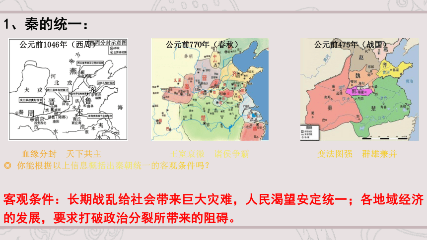 第03课 秦统一多民族封建国家的建立 课件（共32张ppt）