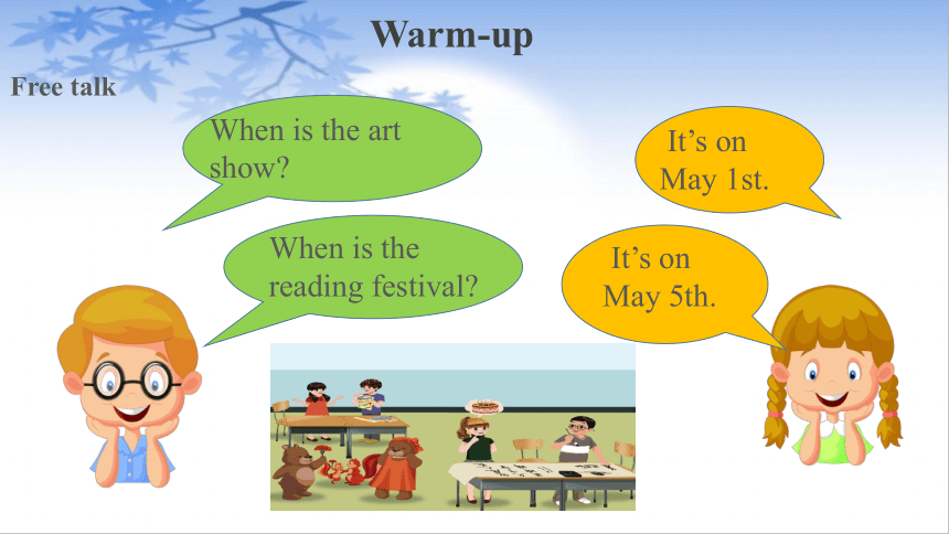 Unit 4 When is the art show? Part B Let’s learn 课件（19张ppt）