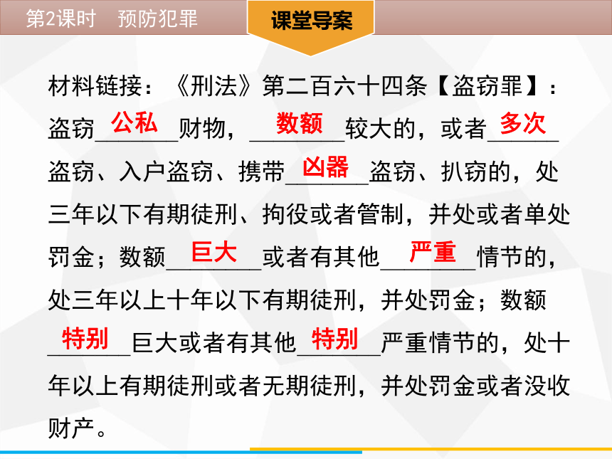 5.2 预防犯罪 学案课件（44张ppt)