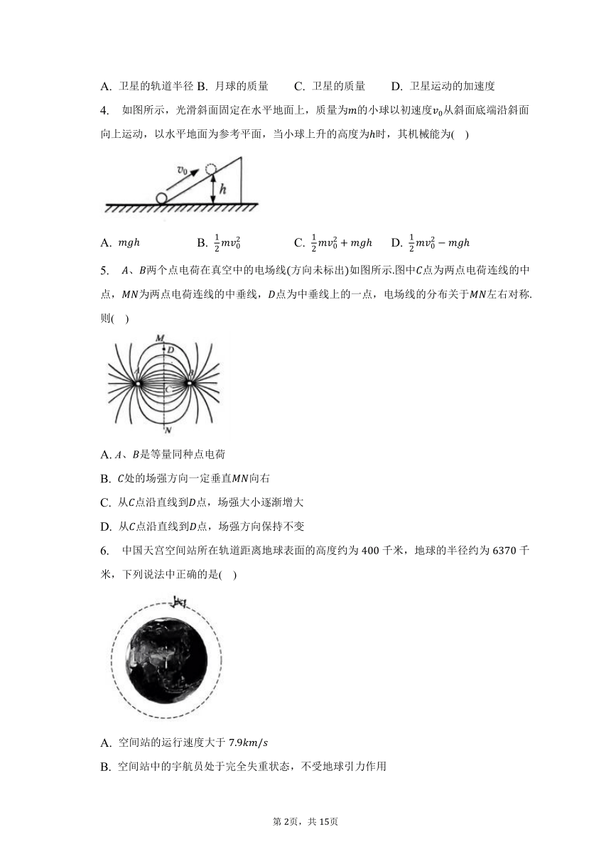 2022-2023学年江苏省丹阳市高一（下）期中质量检测物理试卷（含解析）